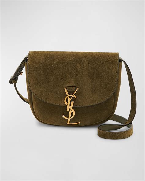 ysl green suede bag